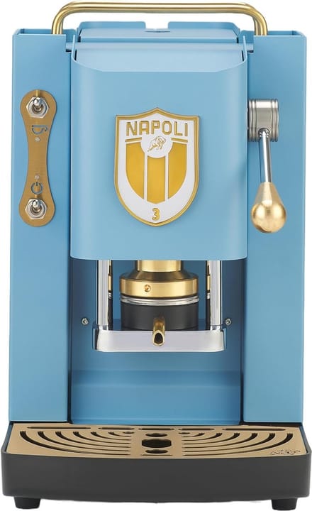 Elegante Koffiepads Machine 44mm Koperen Pers Turquoise