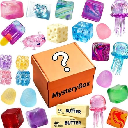 Boîte Surprise Nice Cube Authentique Soda Fidget Cube Jouet à Presser Doux Squishy Sensoriel Mystère Soulagement du Stress beige
