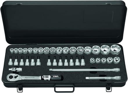 Dopsleutelset 6-kant 3/8 inch AVS - 10 delig