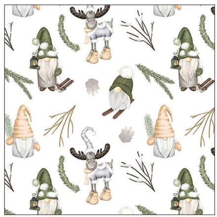 Ambiente Servetten 33cm Forest gnomes
