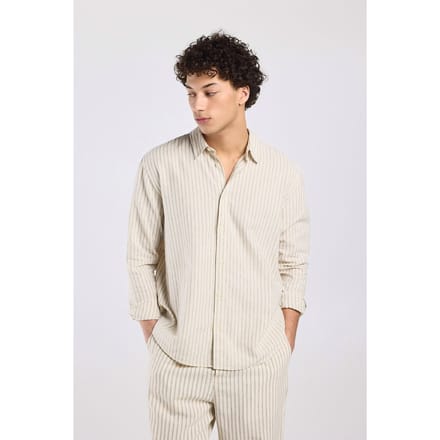 America Today Han White/grey Taglia: L | Camicie Casual Outlet | Uomo | Bianco
