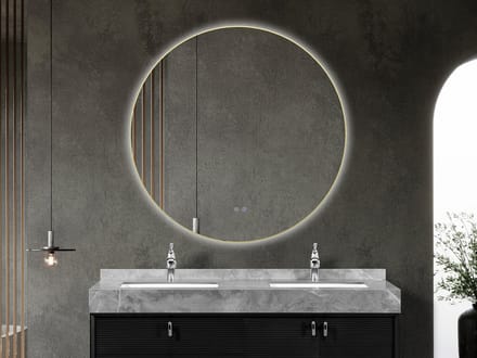Mawialux LED Badkamerspiegel - Linde - 120cm - goud
