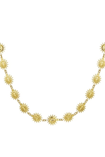 Bijoutheek Collier Zon Maan Goud