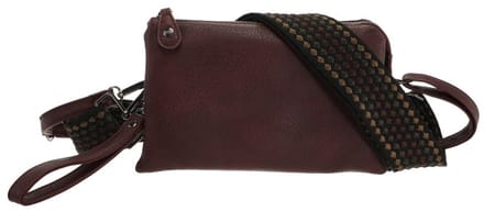 Burgundy New York schoudertasje OLT17563