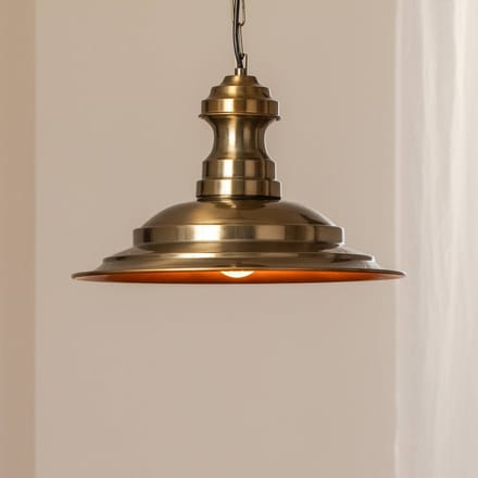 Opviq Hanglamp Sivani MR-637, antiek goud, metaal, Ø 39 cm