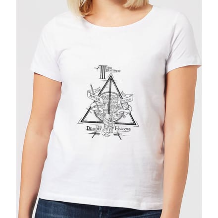 Harry Potter Three Dragons White dames t-shirt - Wit - M