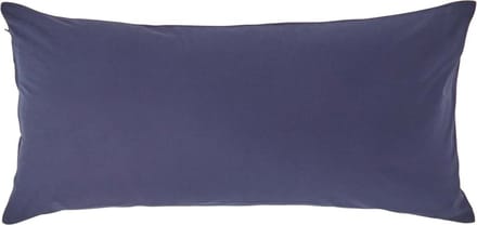 Homescapes Kussensloop 40x80 cm – Marineblauw – 100% Egyptisch Perkal Katoen – 200 TC