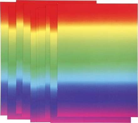 Regenboogpapier, A4, vel 210x297 mm, 180 gr, 10 vel/ 1 doos