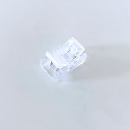 Rechte Connector voor LED SMD 8mm strip IP44 - Kunststof - SILUMEN