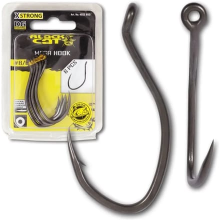 Set van 6 haken Black Cat Mega Hook DG