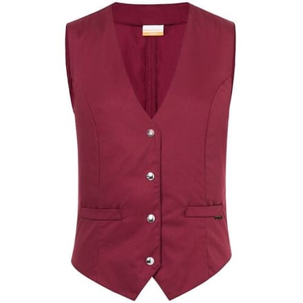 (6 stuks) KARLOWSKY Dames Gilet Lena - Bordeaux - Maat: 42