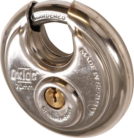 Oxloc Hangslot discus RVS 70mm ka 702