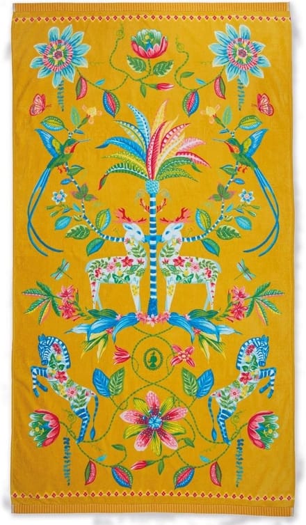 Pip Studio Strandlaken Curio Yellow 100x180