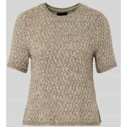 T-shirt van wolmix met pailletten