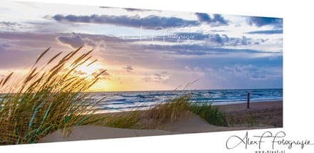 Canvas Schilderij, Strand 001 (150x60cm)