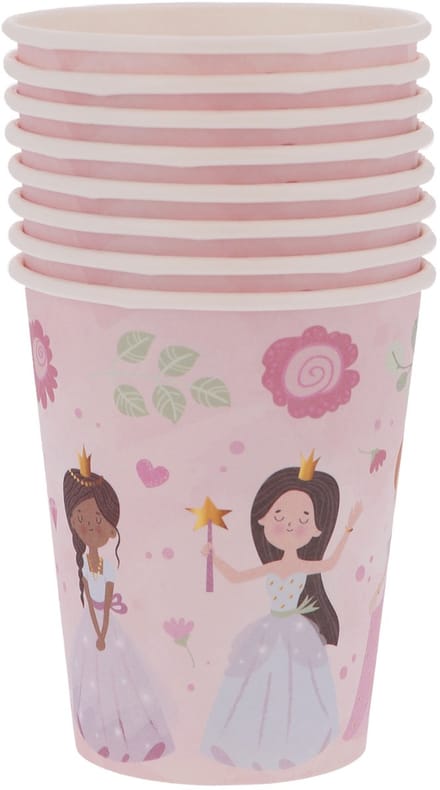 Bekers - Pretty Princess - 250 ml - 8 stuks