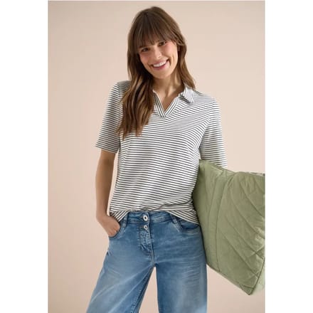 Poloshirt met korte mouwen en strepen