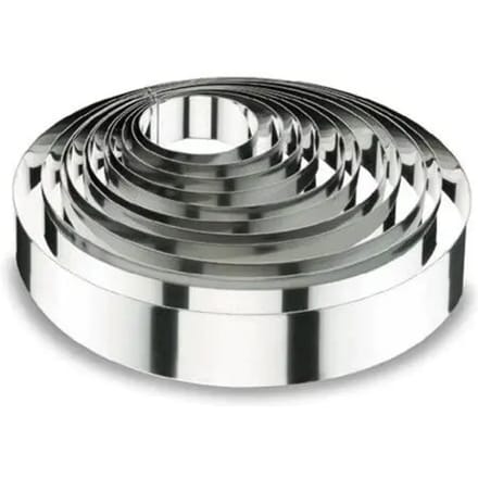Ronde taartring Lacor 18/10 - 7,5x4 cm