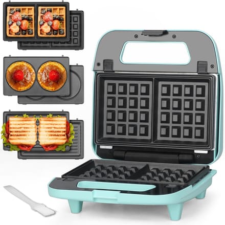 Wafelijzer met Verwisselbare Platen - Contact Grill - Tosti Apparaat