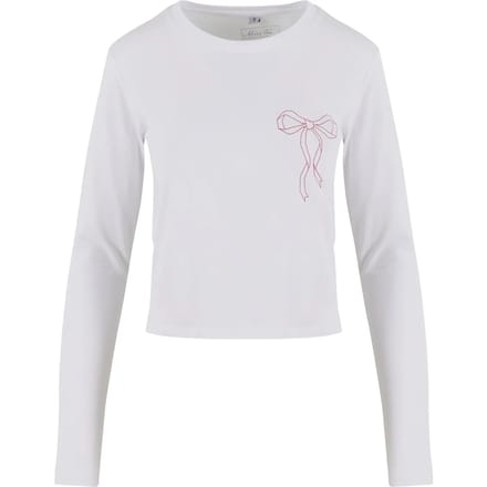 T-shirt met lange mouwen Miss Tee Bow Oneliner