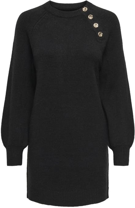 ONLY - ONLEMMA LIFE LS BUTTON ONEC DRESS CC KNT - Dames - Mini jurken
