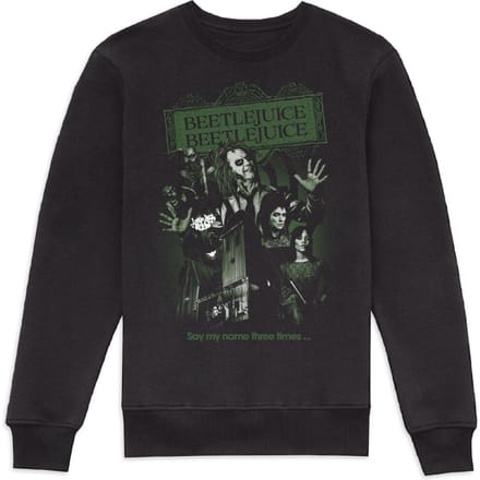 Beetlejuice Welcome Home Sweatshirt - Black - S