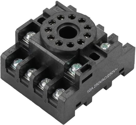 Dailygoody - 11 Pole Power Relay - Rail Mount - Hoogwaardige 8-pins