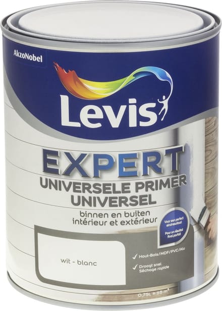 Levis - Expert Universele Primer Binnen En Buiten - Wit - 0,75 L