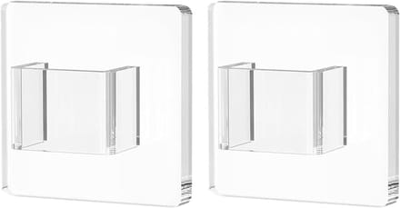Zonnebril Opbergrek - Brillen Display - Muur Opslag - Heldere Acryl - 2 Stuks - Transparant