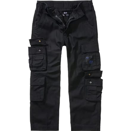 Brandit Kids Pure Trouser Unisex Cargo - zwart - 134/140