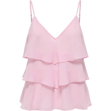 Only Onllinn life flounce singlet wvn noos romance rose