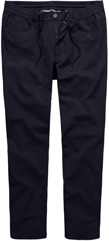 Boston Park - Heren - Jeans Buikfit FLEXLASTIC® Regular Fit 5-pocket - Navy blauw - Maat L