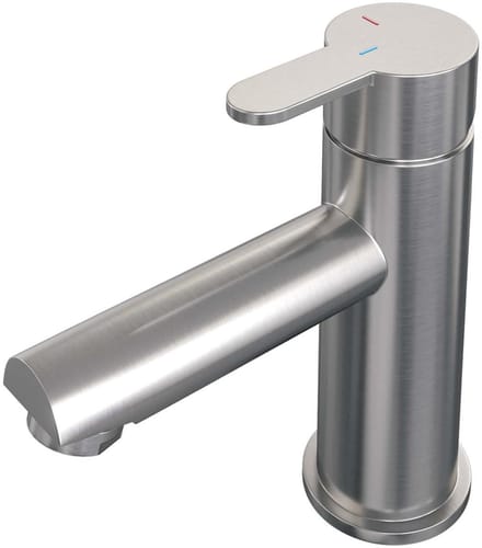 Brauer Brushed Edition Lage Opbouw Wastafelmengkraan Model D RVS Geborsteld PVD