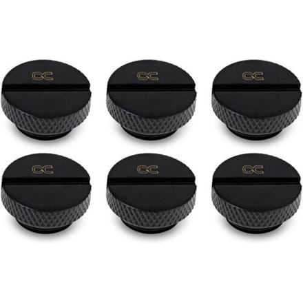 Alphacool Eiszapfen Verschlussschraube G1/4, schwarz Waterkoelingfitting