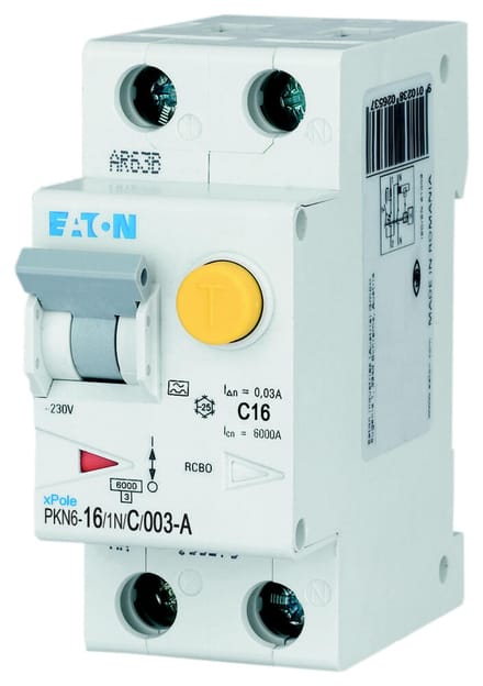 Eaton Pkn6-16/1n/c/003-a-mw - combined residual circuit and miniat