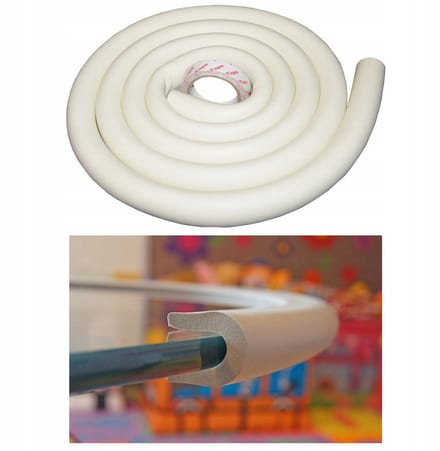 U-vormig schuimrubber profiel met 3M tape - 2m