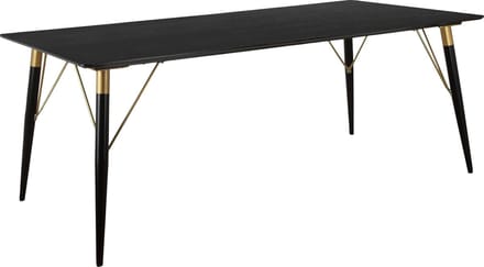 Amagi-Eettafel - 200 cm - Zwart/Goud