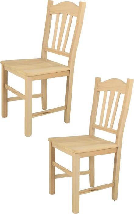 Tommychairs Silvana - Eetkamerstoelen - Set van 2 - Naturel - Hout