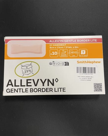 Smith & Nephew - Allevyn Gentle Border Lite - 8x15 cm - 10 stuks