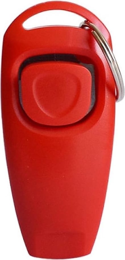 Hondenfluitje en clicker – Honden training - Puppy Training – hondentraining – Fluit - Rood
