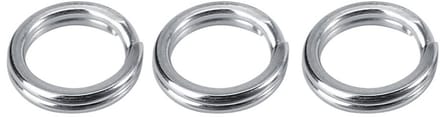 VGEBY 50pcs RVS Split Ringen voor Vissen - Duurzame Double Circle Connector