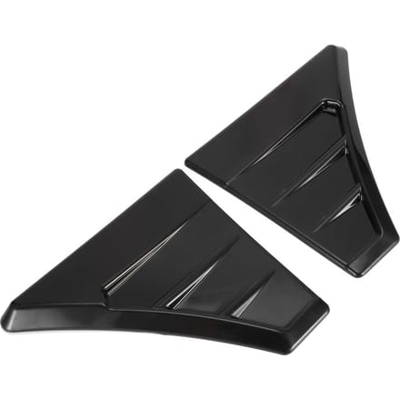 2 stuks vleugelventilatieafdekking auto zijpaneel sierstrip decor sticker retrofit voor ST-stijl geschikt voor Ford Focus MK 2 black