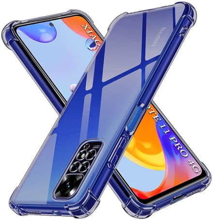Hoesje voor Xiaomi Redmi Note 12 Pro 4G / Note 11 Pro 5G / Note 11 Pro, Techsuit, Schokbestendig Transparant, Smokey
