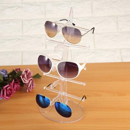Dailygoods - Zonnebril Display en Sieradenstandaard - Organizer voor 5 Paar Glazen