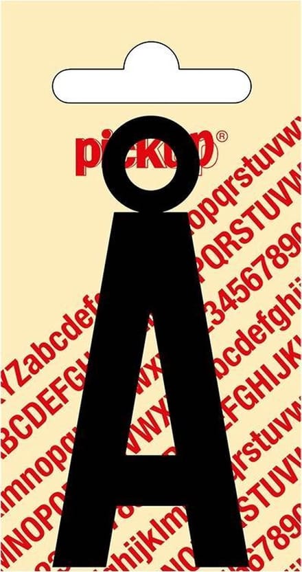 Pickup plakletter Nobel 60 mm zwart Å - 31002060AO