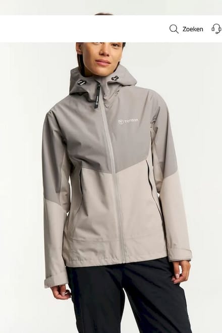 TENSON - winga colourblock women - Regenjack dames - Taupe