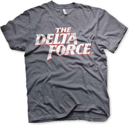 The Delta Force Heren Tshirt -M- Washed Logo Grijs