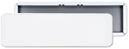 Parkeerbord 50x15 cm - blanco