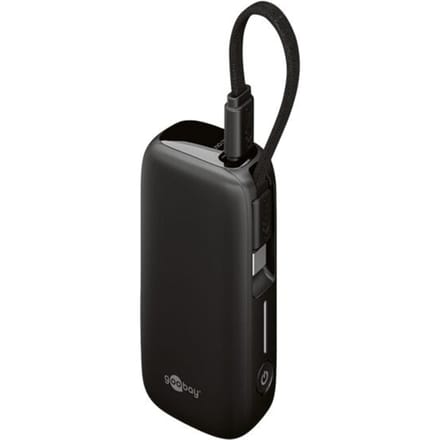 Powerbank - 5.000 mAh - Ingebouwde USB-C kabel