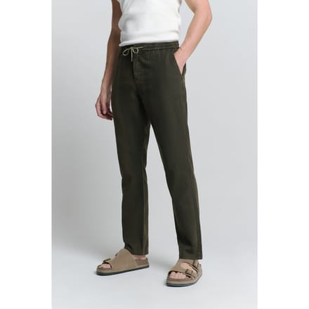 No Excess Pants With Linen Garment Dyed Motorblack Maat: XXL | Broeken Outlet | Heren | Bruin